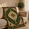 VintagePersianRug Throw Short Plush Throw Blanket Soft Skin-Friendly Multi-Scene Home Office