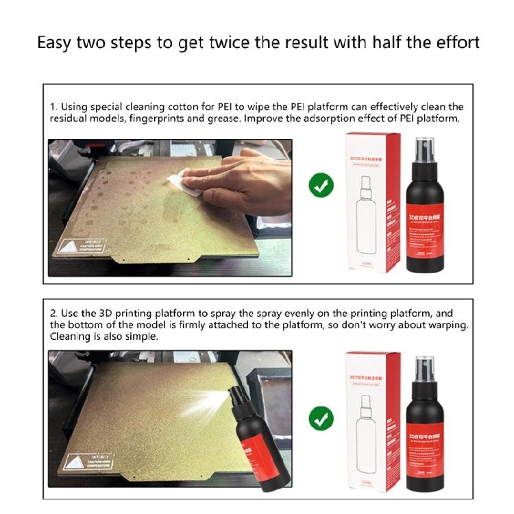 100ML Schnelltrocknender 3D-Drucker-Kleber Sprays für verbesserten Druck 3D-Druck ABS PLA+ PETG Anti-Warping-Kleber