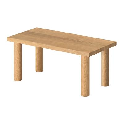 MUJI Wooden Table Legs for Height Set of 4 35cm, Oak, 82586152,