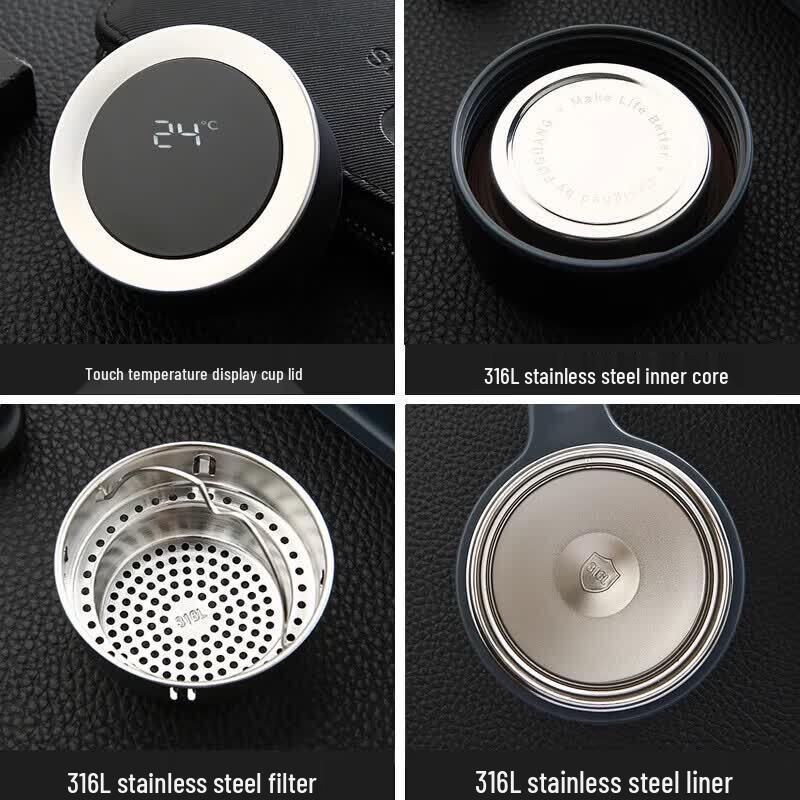 Fuguang Zhiming 316L Stainless Steel Smart Tea Infuser Mug