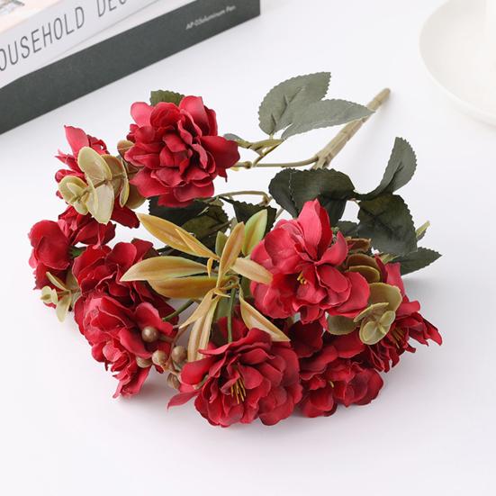 1 Bunch Artificial Flower Vivid Appearance Simulation Cherry Blossoms Wedding Arrangement Decor