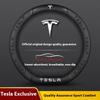 For Cybertruck Beast Roadster Model 3 Model Y Model S Model X New Car Carbon Fiber Leather Anti-Slip Steering Wheel Cover