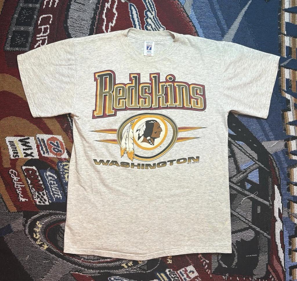 Vintage Washington Redskins Shirt Spike Diamond Medium Logo 7 1996 90s