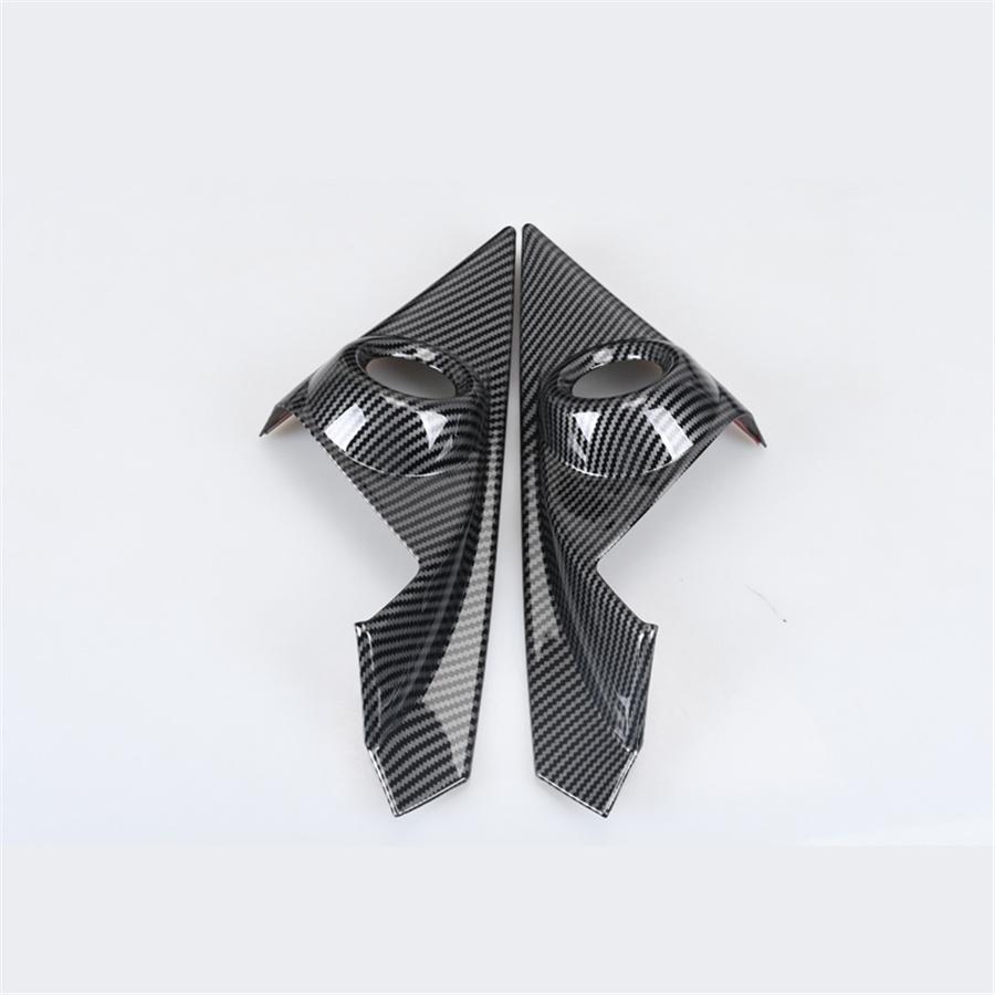 Carbon Fiber Look Inner Front Door Speaker Cover Trim For Honda Civic 10th 2016-2021