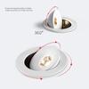 Led Downlight Recessed Ceiling Lamp 7W 12W 18W 24W Dimmable white black Spot Light 360° Adjustable indoor lighting
