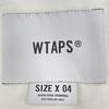WTAPS 24AW White 242CWDT-SHM02 Repo LS CTPL Broadcloth Long Sleeve Shirt tops 04 whiteUsed