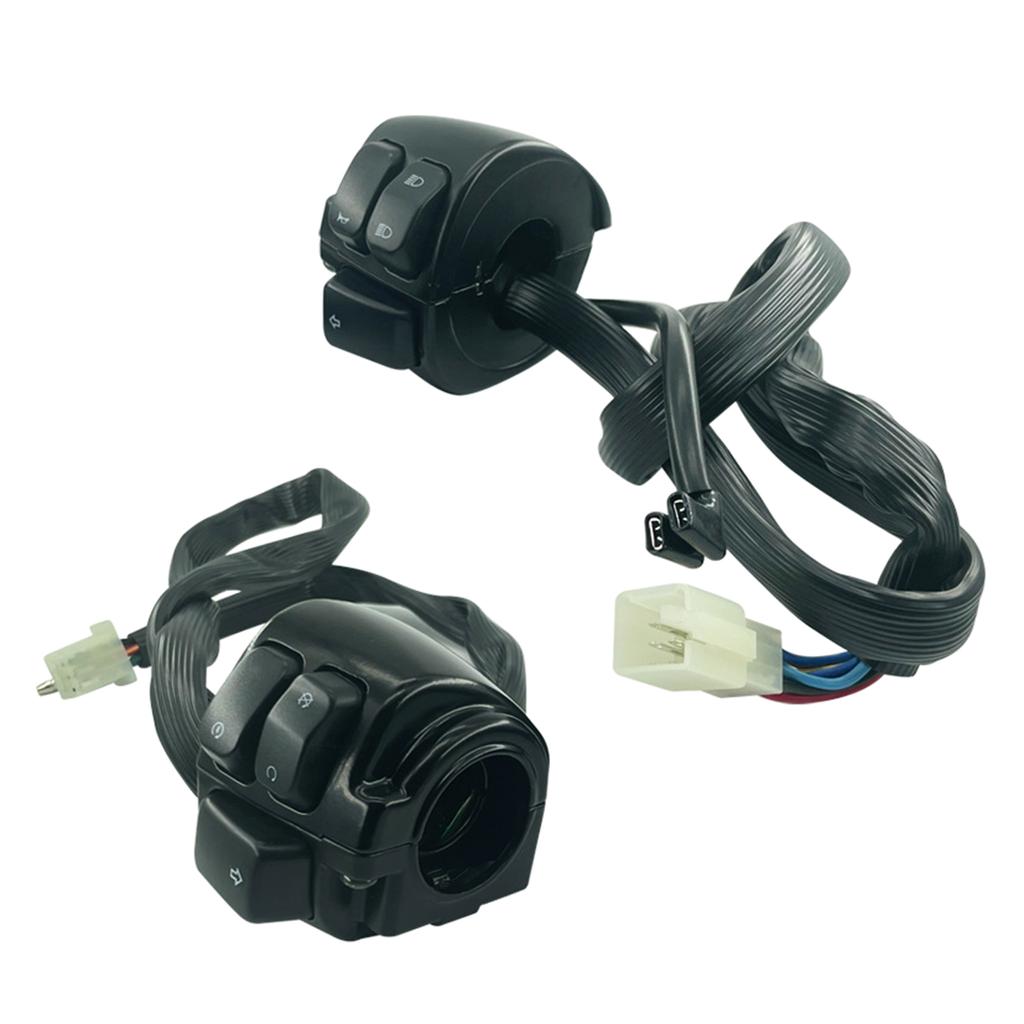 25mm Motorcycle Switches Motorbike Horn Button Electric Fog Lamp Turn Signal Light Start Handlebar Controller Switch 2x