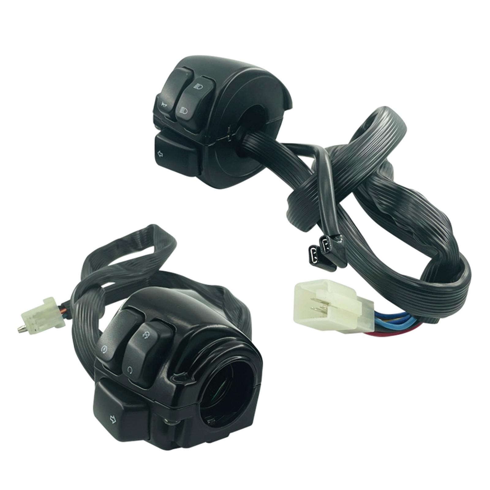 

25 мм мотоциклетные переключатели, кнопка звукового сигнала мотоцикла, электрическая противотуманная фара, указатель поворота, переключатель на руль, 2 шт.