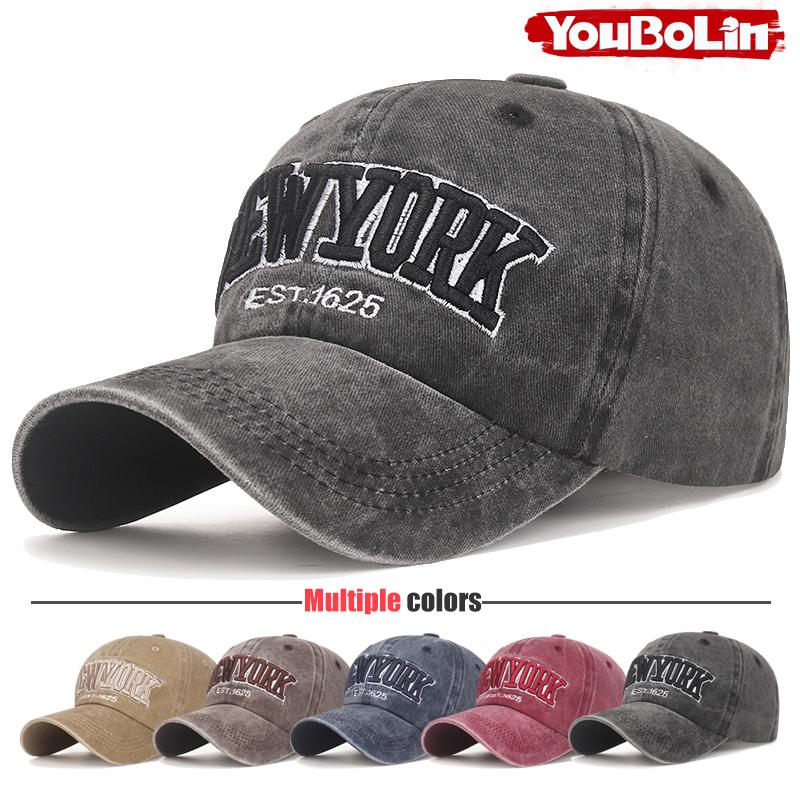 Yiran Bag Women's Simple Newyork English Embroidered Baseball Cap Casual Outdoor Sun Hat