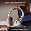 American Retro Over-Ear Wireless Bluetooth Headphones with Long Battery Life - Universal Stereo Headset for Mobile Phones.