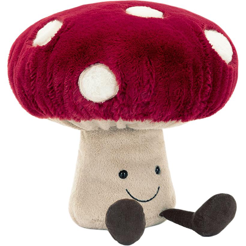 

JELLYCAT Fun Food Series Amuseables Mushroom Mushroom Red Doll Plush Doll Sitting 23cm Height