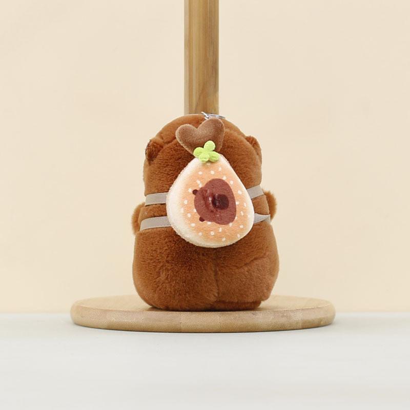 Capybara Pendant Plush Animal Keychain Bag Decoration Cute Doll Gift Holiday