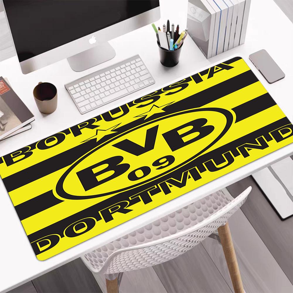 Borussia Dortmund Thema Mauspads, Rutschfeste Gummiunterseite, Multifunktionales Büro- & Wohnaccessoire, Perfekt zur Personalisierung des Arbeitsplatzes.