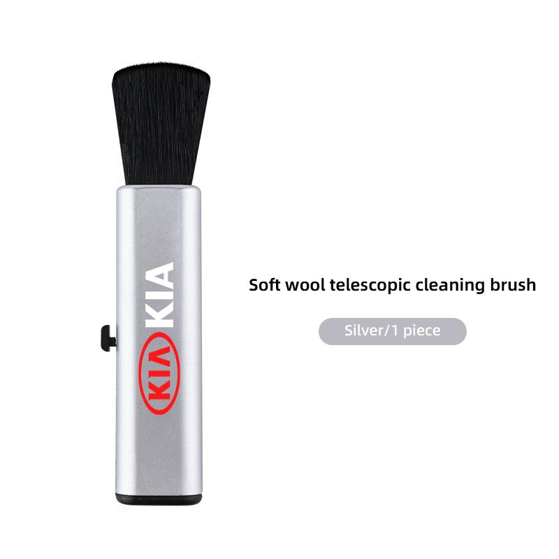 

Retractable Car Cleaning Brush Center Console Clean Dust Tool For KIA K5 Ceed RIO Sorento Stinger Forte EV9 EV6 Niro Soul Cerato серебряный