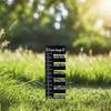 Grass Measuring Ruler Coated Metal Grass Gauge Garden Maintenance Tool Lawn Grass