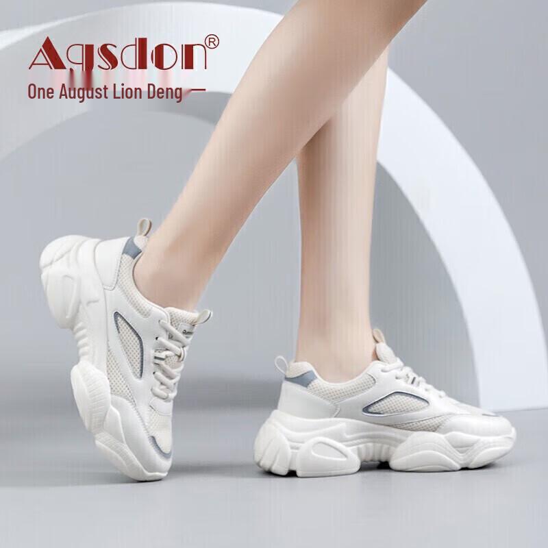Agsdon Women s Chunky Platform Sneakers 38