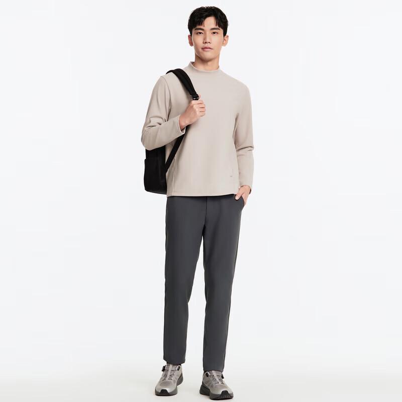JOEONE Men's Warm Half-High Collar Long-Sleeve T-shirt