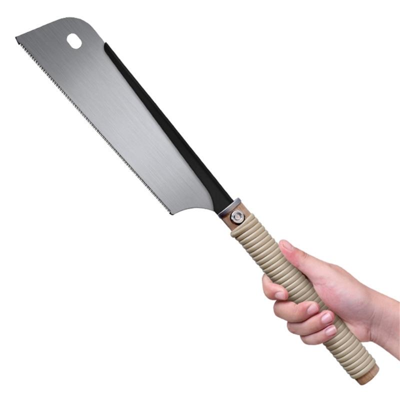 Versatile Pull Saw SK5 Double/Single Edges Saw for Woodworking Smooth Cuts with Minimal Effort Easy Storage Hole