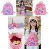 Stylish Pink And Blue Animal Backpack For Children Trendy Durable Design For Everyday Use