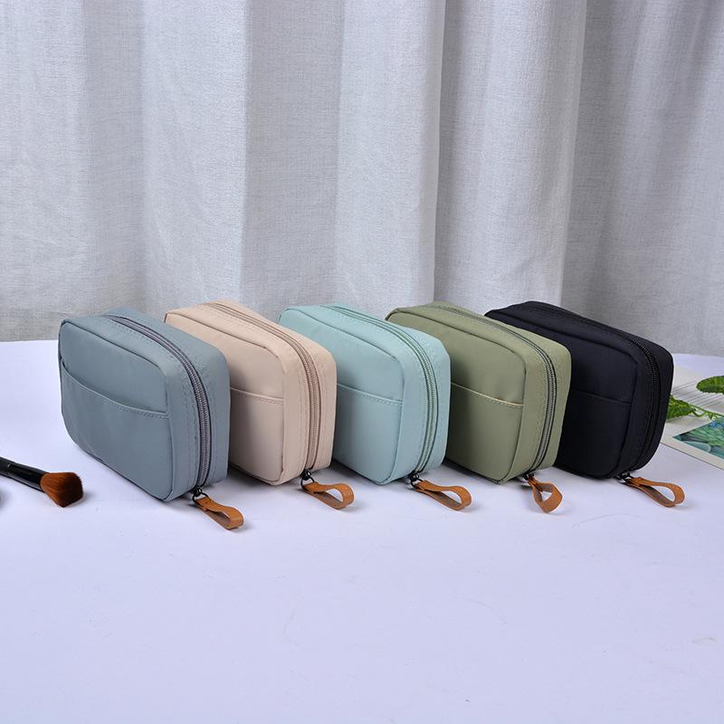 Lightweight Minimalist Makeup Bag: Ink Wash Series - Portable Toiletry Organizer Pouch, Small & Large Sizes Available