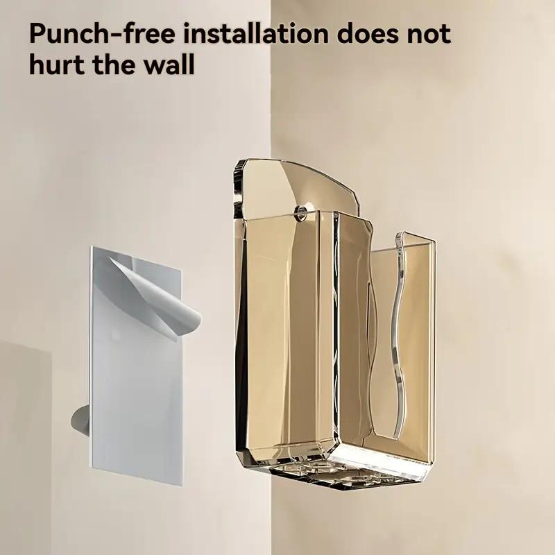 Wall-mounted Punch-free TV Air Conditioner Remote Control Wall Hanging Box Storage Box Storage Bracket Bedside Wall Hanging Storage Rack Rack