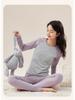 Girls' Cotton Color Block Thermal Set - Slim Fit Long Johns & Undershirt for Teens