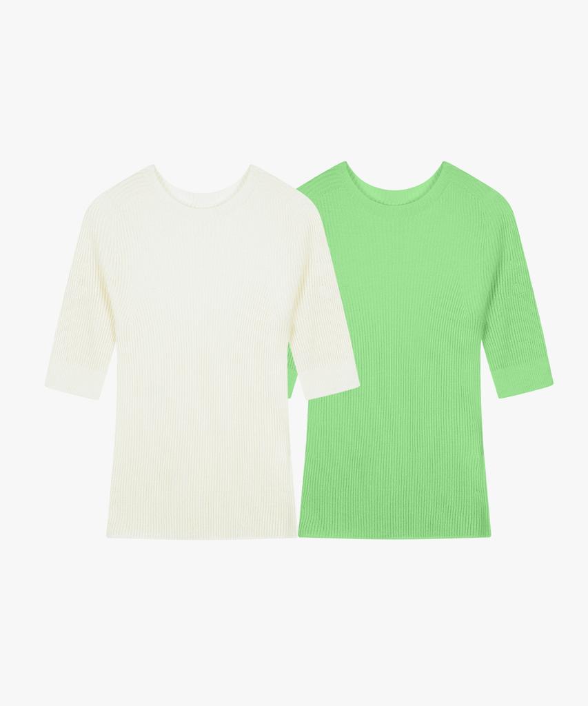 Biyul [2Pack] Whole Garment Ribbed Knit_4 Colors