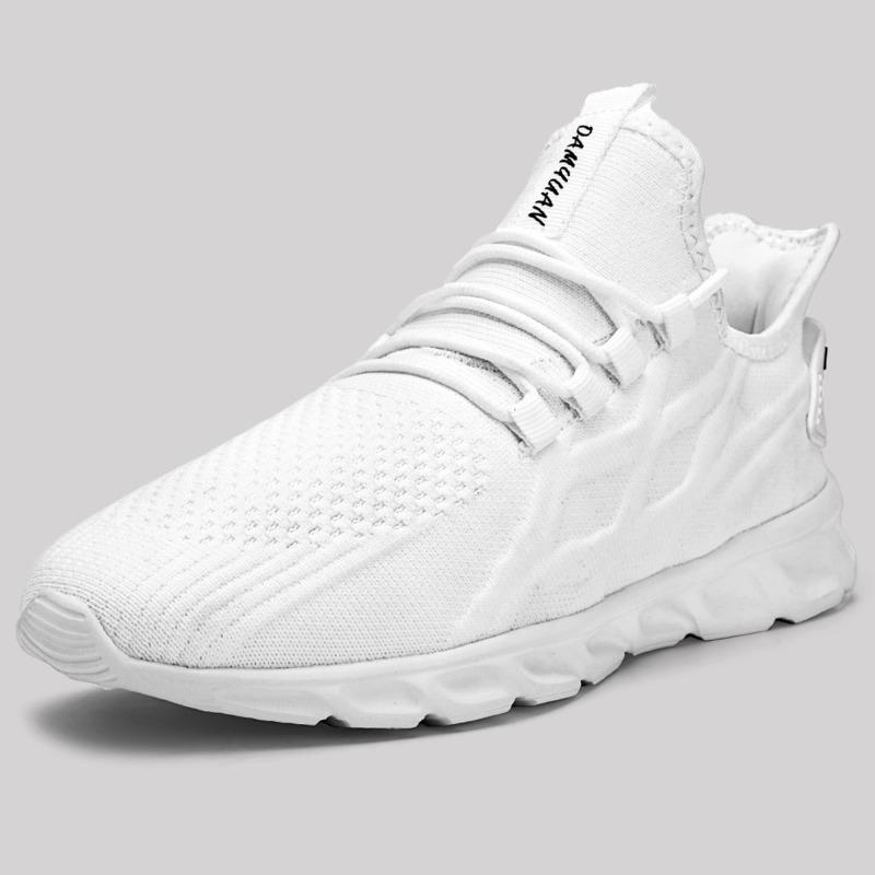 

Premium Men Casual Shoes Lightweight Anti Slip Sneakers Comfortable Outdoor Running Walking Shoes for Jogging and Daily Wear 46 белый