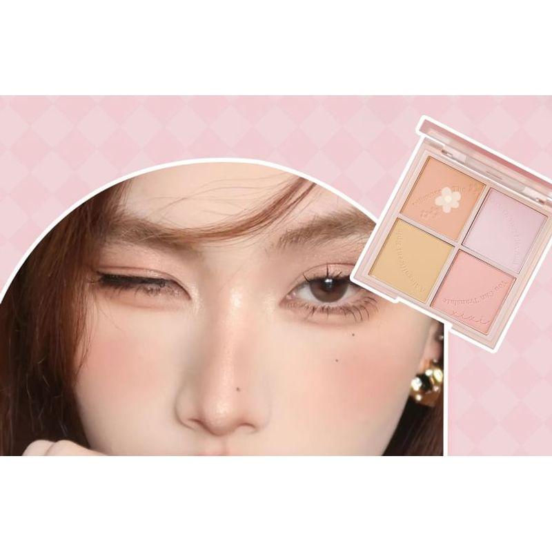 Xixi - 4 Colors Blusher Palette - 2 Colors