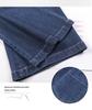 Women's Summer 2026 Wide-Leg Elastic Waist Loose Denim Pants - Slimming, Drape, Versatile, Casual Straight-Leg Style