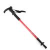 3 Section Aluminum Alloy Outdoor Trekking Pole ShockAbsorbing Walking Poles T Handle(T Handle Red )