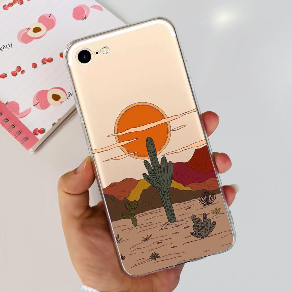 For Apple iPhone SE 2020 Case Stylish Painted Cover Soft Silicone Phone Case For iPHone SE 2022 iPhoneSE 2020 Back Covers Bumper