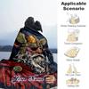 1PC Custom Name Warrior's Pride" flannel blanket versatile,all-season throw suitable for the living room,bedroom,camping,travel,and gift