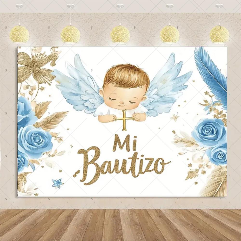 My First Holy Communion fabric background God bless baptism Baptism Crucifix chalice gold sequins photography Studio props4953