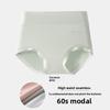 Modal Underwear for Ladies, Made of Silk, Size 7A, Antibacterial Crotch, Mid-waist, Seamless, No Flared Bottom, High-waisted Triangle Pants