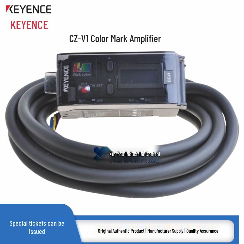 Keyence CZ-V1 NPN Fiber Optic Photoelectric Color Mark Sensor CZ-V1