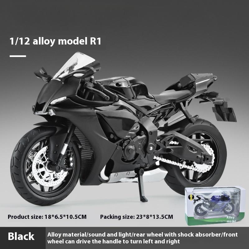 

1:12 R1 Мотоцикл Модель Сплава Заднее Колесо Амортизатор Моделирование Модель Сплава Украшения Детские Игрушки 18*6.5*10.5CM синий