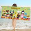 Cartoon Animal C-Crossing Beach Towel Colorful Bath Towels for Girl Microfiber Quick Dry Custom Sand Free Beach Yoga Spa Gym