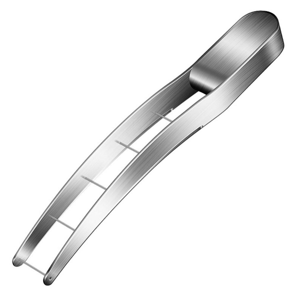 Kuchyňské nářadí 304 z nerezové oceli ruční Kráječ na kostky melounu na ovoce a 6 kusů nerezová dvouzubá vidlička na ovoce