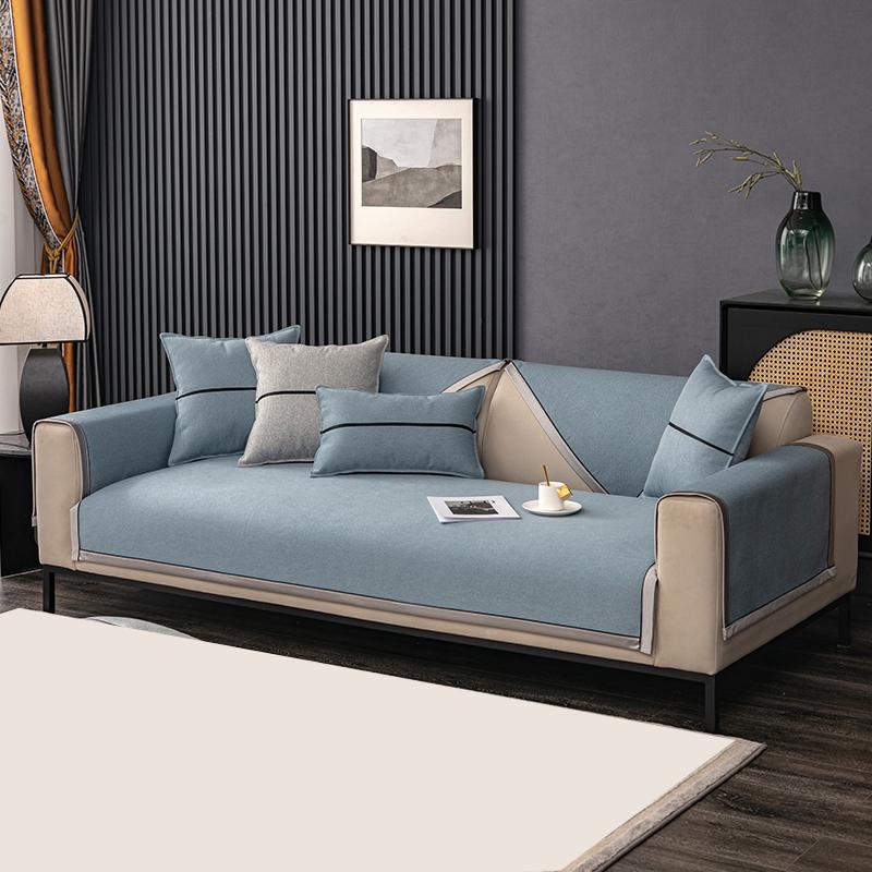 Ochraniacz na sofę, bawełniany, lniany, poduszka na sofę, 1/2/3, uniwersalny, antypoślizgowy, podłokietnik na sofę, oparcie sofy, ręcznik, modny pokrowiec na sofę, nowy