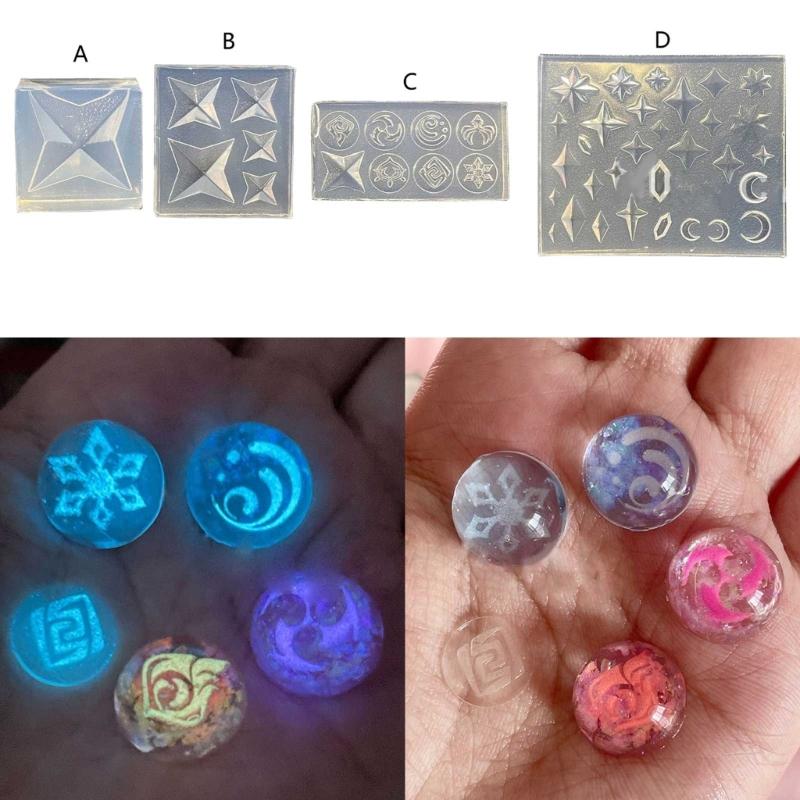 3D Gem Stone Epoxy Resin Molds DIY Jewelry Fondant Mould Cakes Decorating Tools Mini Candy Baking Mold Easy To Clean