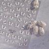 2024 White Butterfly & Starry Nail Art Stickers - Thin, Tough Hand-Painted Design