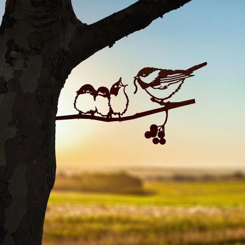 Gardening Ornaments  Owl Bird Art Creative Simulation Animal Bird Ornament Garden Statues Yard Decor Gift Easter Decoration