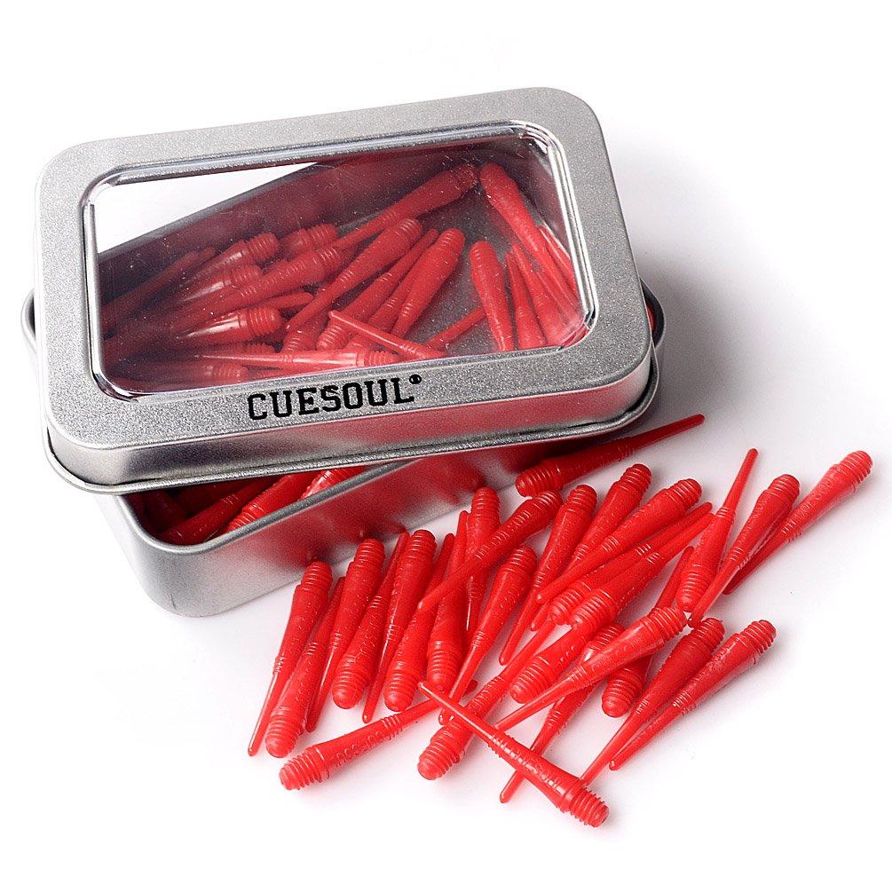 

CUESOUL 2BA Soft Tip Dart Points Pack of 100 (CSSTP007 - Red)
