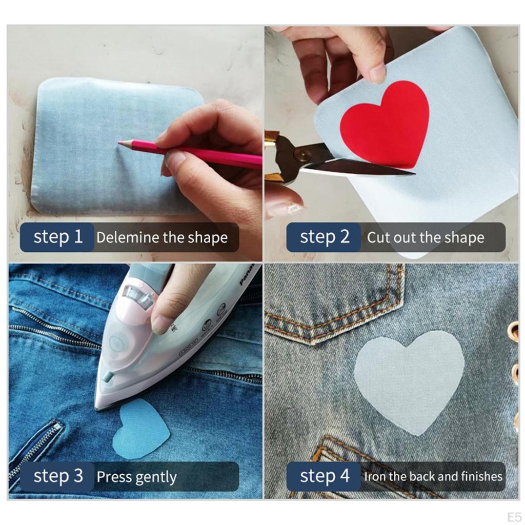 No Ironing Patches Patch Repair Clothes Mending Fabric Self- for