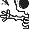 Wall Switch Protector Halloween Skeleton Light Sticker, Decal, Removable Decals, Decorative Decals PVC Waterproof Art for Home Bedroom Living