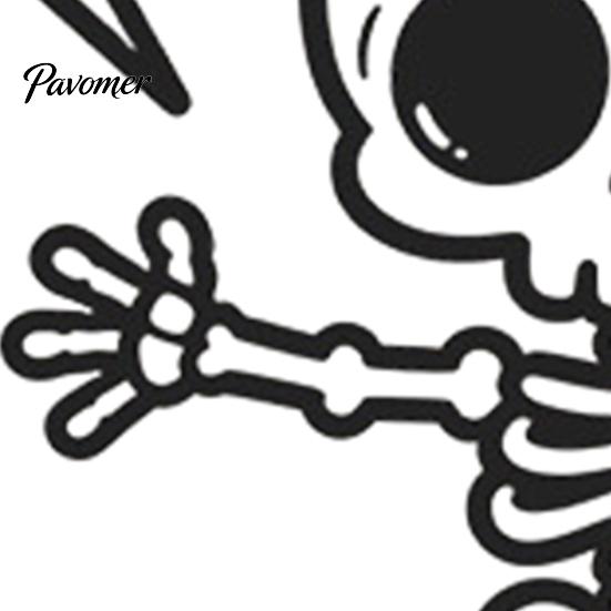 Wall Switch Protector Halloween Skeleton Light Sticker, Decal, Removable Decals, Decorative Decals PVC Waterproof Art for Home Bedroom Living