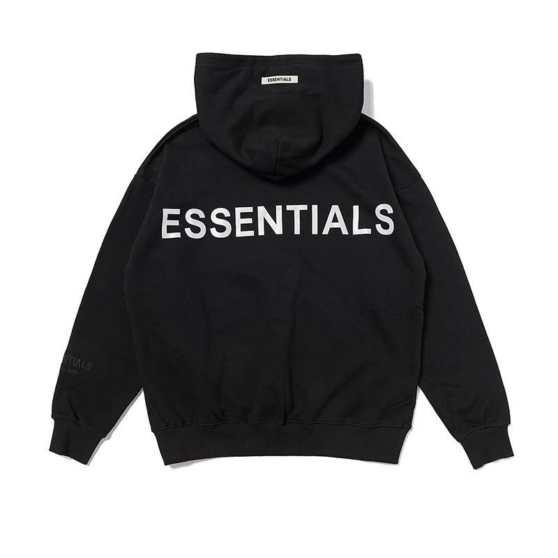 FOG Essentials Reflective Letter Hoodie Men
