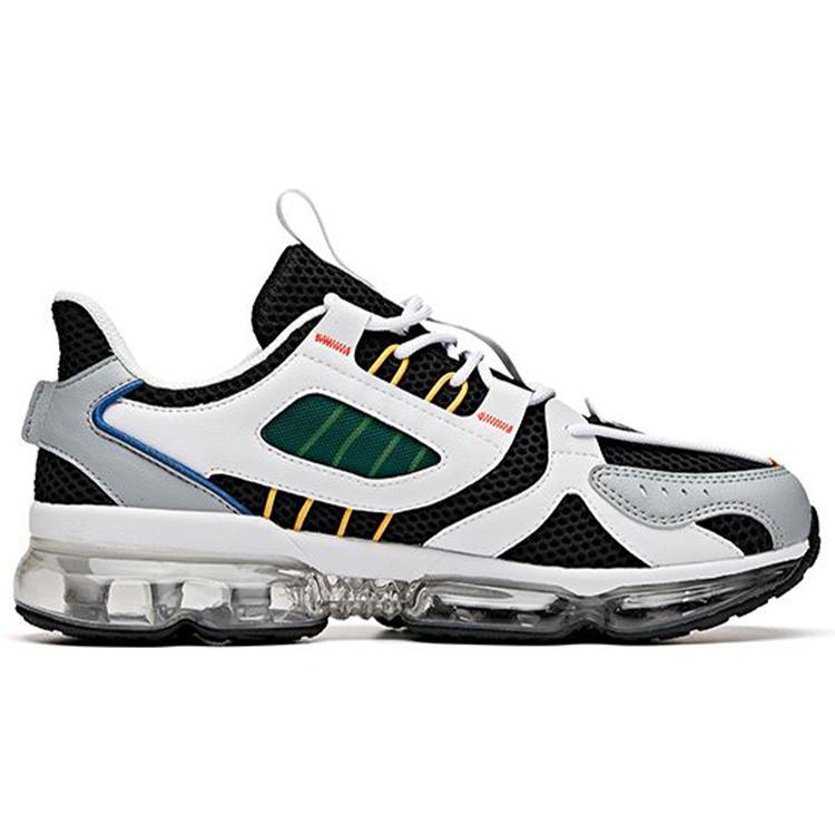 Anta Cushioning Breathable Impact Resistant Low Top Running Shoes Men's White Blue 912025504-1