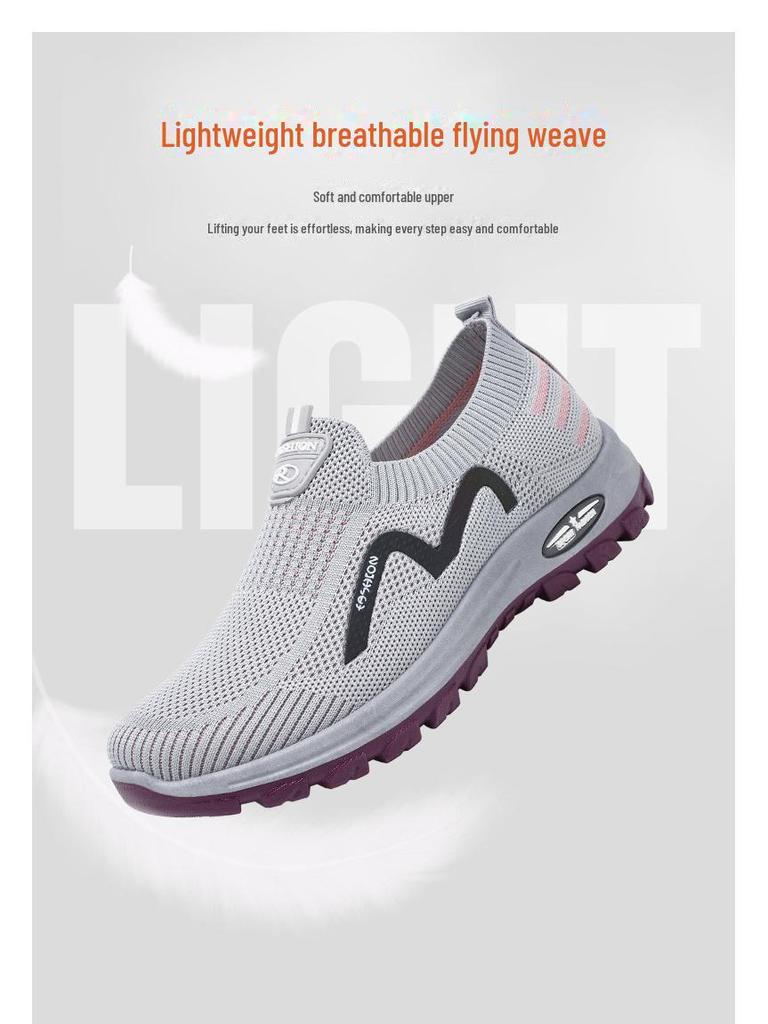 2024 Women's Spring Breathable Slip-On Casual Soft-Soled Shoes